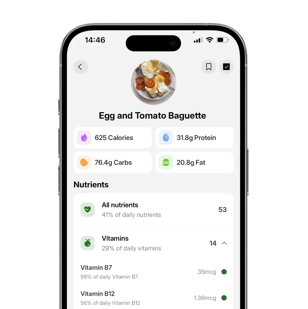 Track nutrients screenshot